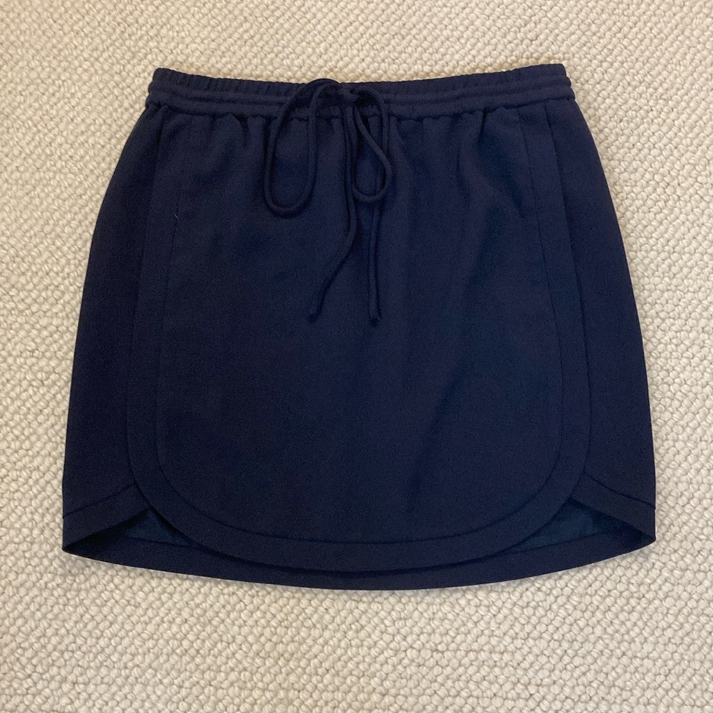 J Crew navy blue mini skirt